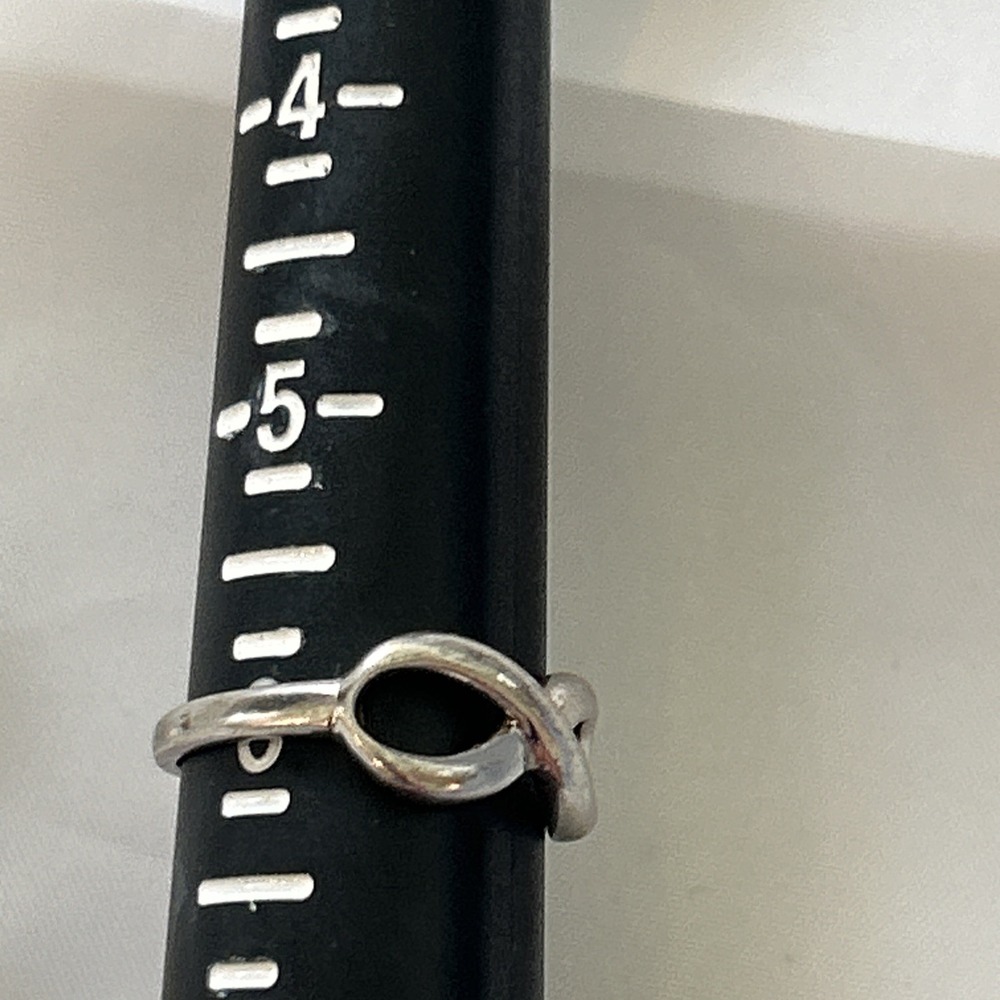 James Avery Retired Bold Infinity Ring Size 6.0 925 Sterling Silver I Love You - Picture 3 of 3